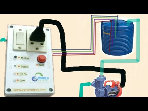 home made automatic weater pump control with lebul indicater