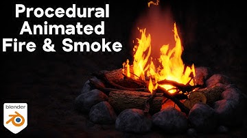 Procedural Animated Fire & Smoke 🔥 (Blender Tutorial)