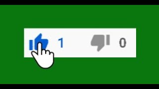 Green Screen tombol suka/like button dengan efek suara klik/click