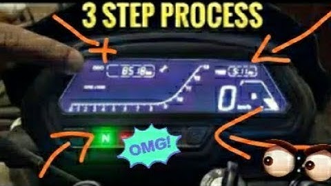 How to set time & trip rest Settings on 2018 Dominar 400 in less than 40 seconds.