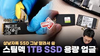 1TB SSD를 냅다 잘라서 스팀덱 용량 4배 업그레이드하기..이게 되네?