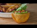 Bread Pockets with spicy chicken |how to make easy & crispy chicken bread pockets for evening snack