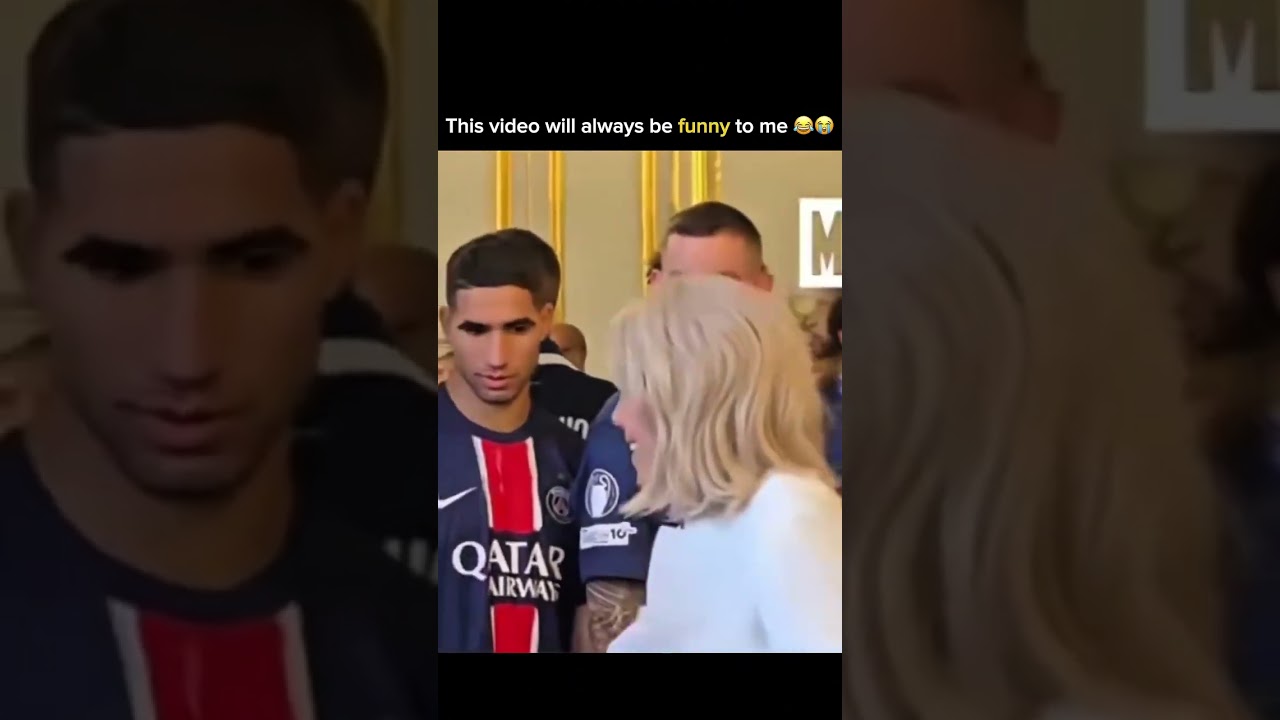He knows something, but he can't prove it 😅 | #football #paris #psg #funny #france #shorts #macron