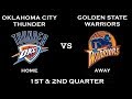 NBA 2K10 Gameplay Oklahoma City Thunder Vs Golden State Warriors 1st 2nd Quarter 