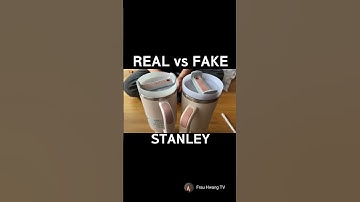 REAL vs FAKE STANLEY  #shorts #stanleycup  How to spot fake Stanley Tumbler [ REAL vs. FAKE ]