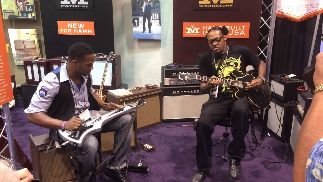 Magnatone Winter NAMM 2015: Robert Randolph & Eric Gales at the Magnatone Booth