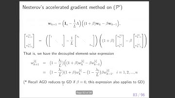 Part 3.  Convergence of gradient descent and Nesterov