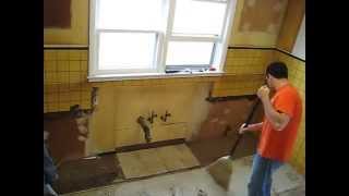 Kitchen Demolition Time Lapse