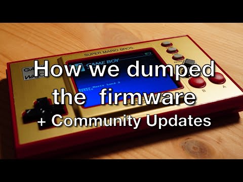Game & Watch: How we dumped the firmware & community-updates
