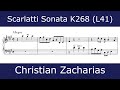 Domenico Scarlatti - Sonata in A major K268 (Christian Zacharias)