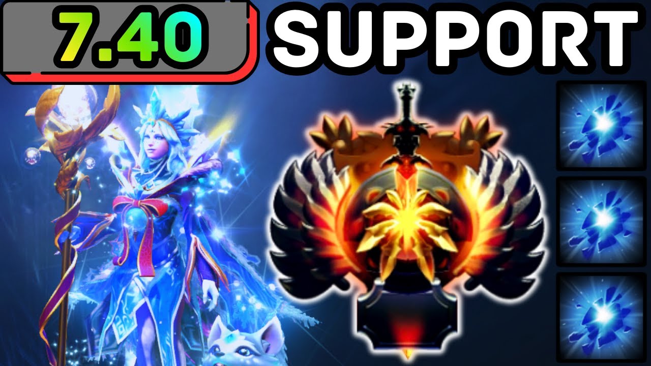 🔥 NEW PATCH 7.40 !!! CRYSTAL MAIDEN HARD SUPPORT FREEZING FIELD | DOTA 2 GAMEPLAY 🔥