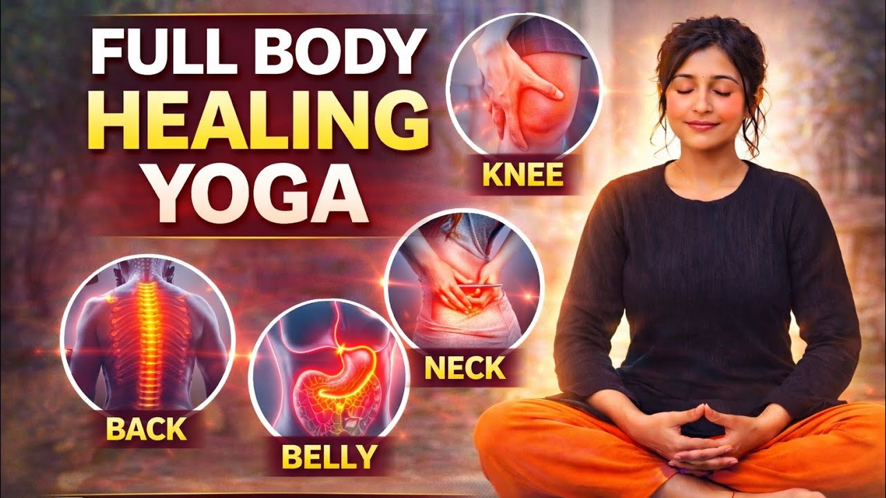 पूरा शरीर स्वस्थ रखने वाला योग | Back, Knee, Belly & Neck Pain Relief Yoga - Day 30