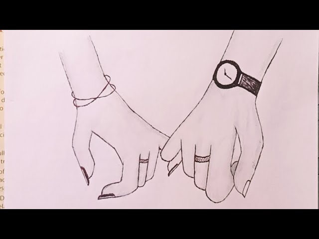 How To Draw Anime Couples Holding Hands Step By Step
