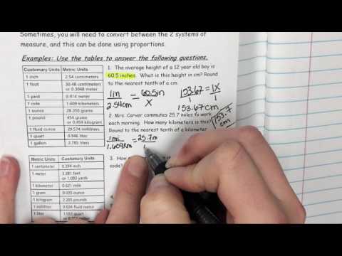 Math 7: Conversions