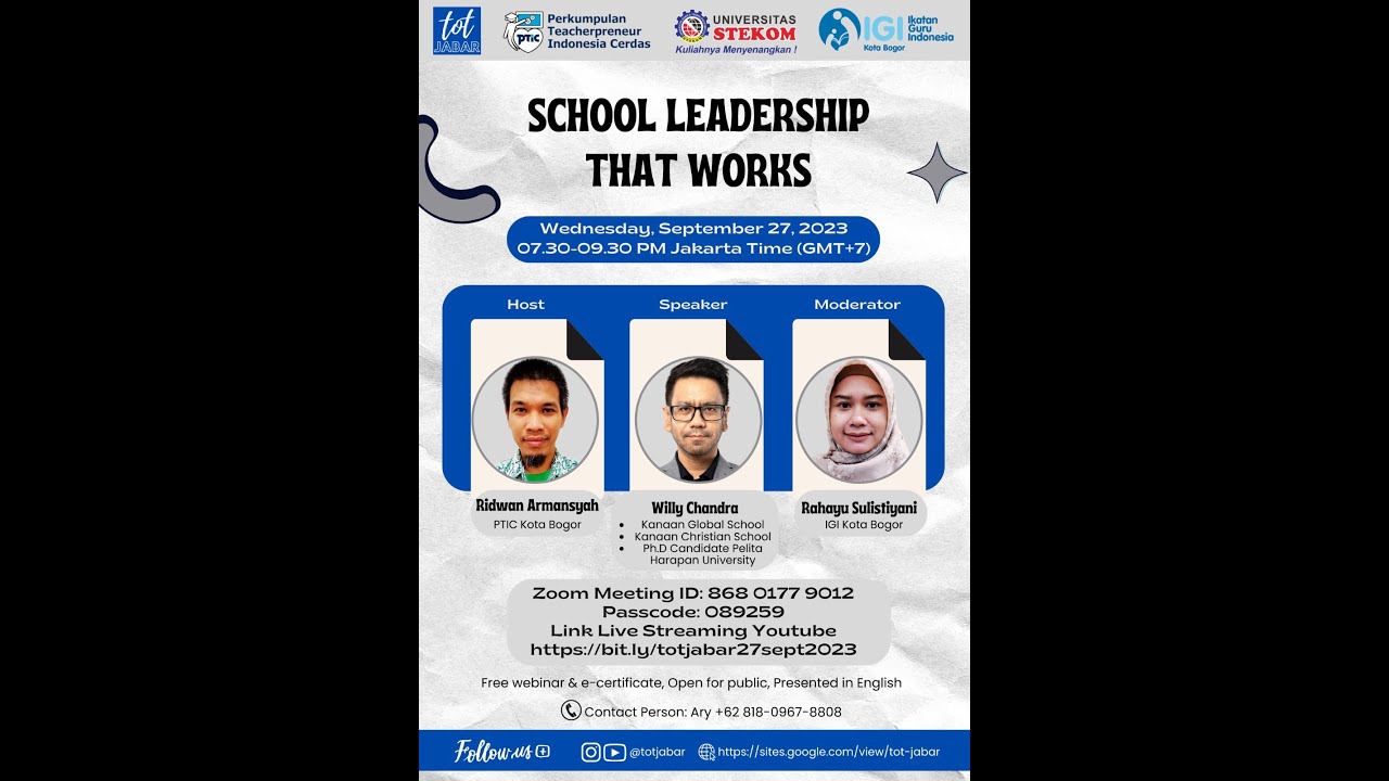 SCHOOL LEADERSHIP THAT WORKS - YouTube