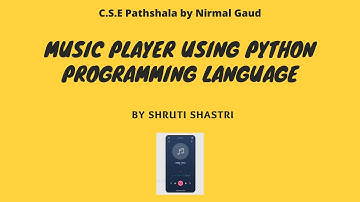 Make your own Music Player in Python