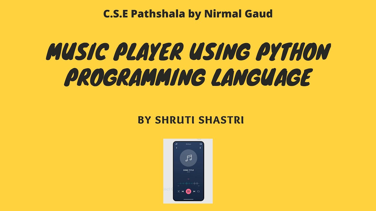 Make your own Music Player in Python - YouTube