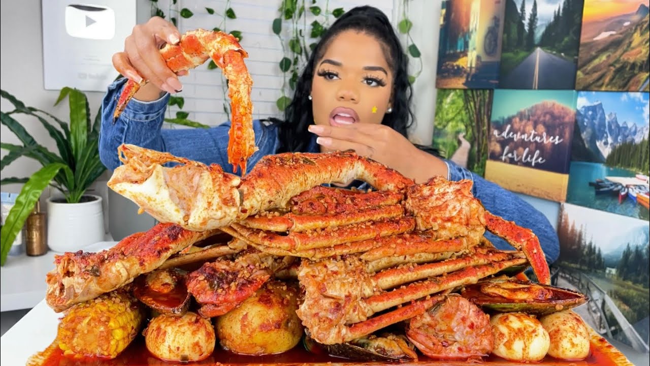 KING CRAB SEAFOOD BOIL MUKBANG | + Diddy may never see the outside world again
