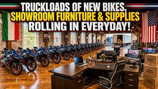 TRUCKLOADS OF NEW BIKES, SHOWROOM FURNITURE & SUPPLIES ROLLING IN EVERY DAY!