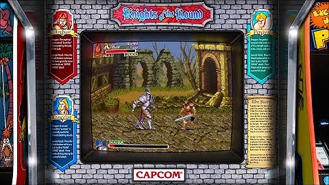 Knights of the Round, realistic arcade bezel with the Mega Bezel Reflective Shader