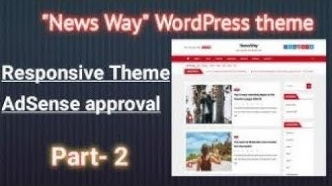 News way WordPress theme customization part 2 | WordPress theme