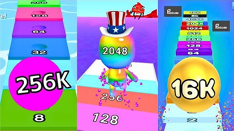 Ball Run Infinity vs Man Runner 2048 vs Number Ball 3D Merge Games | Epic Merge Challenge