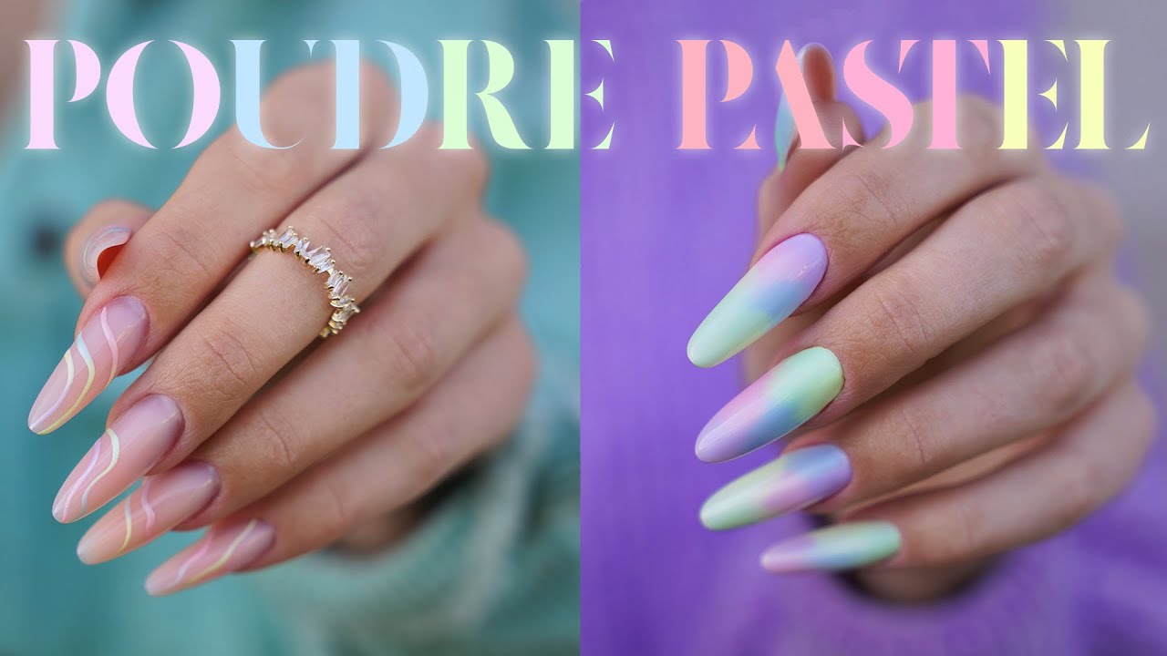 TUTO NAILART | POUDRE PASTEL 💜