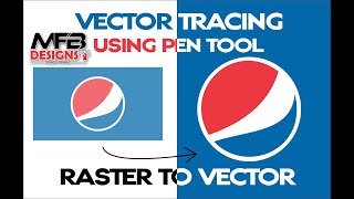 PEPSI LOGO VECTOR TRACING ON COREL USING PEN TOOL