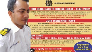 Join Msc Synergy Company Ll Join Merchant Navy I Join Dns Batch-2022