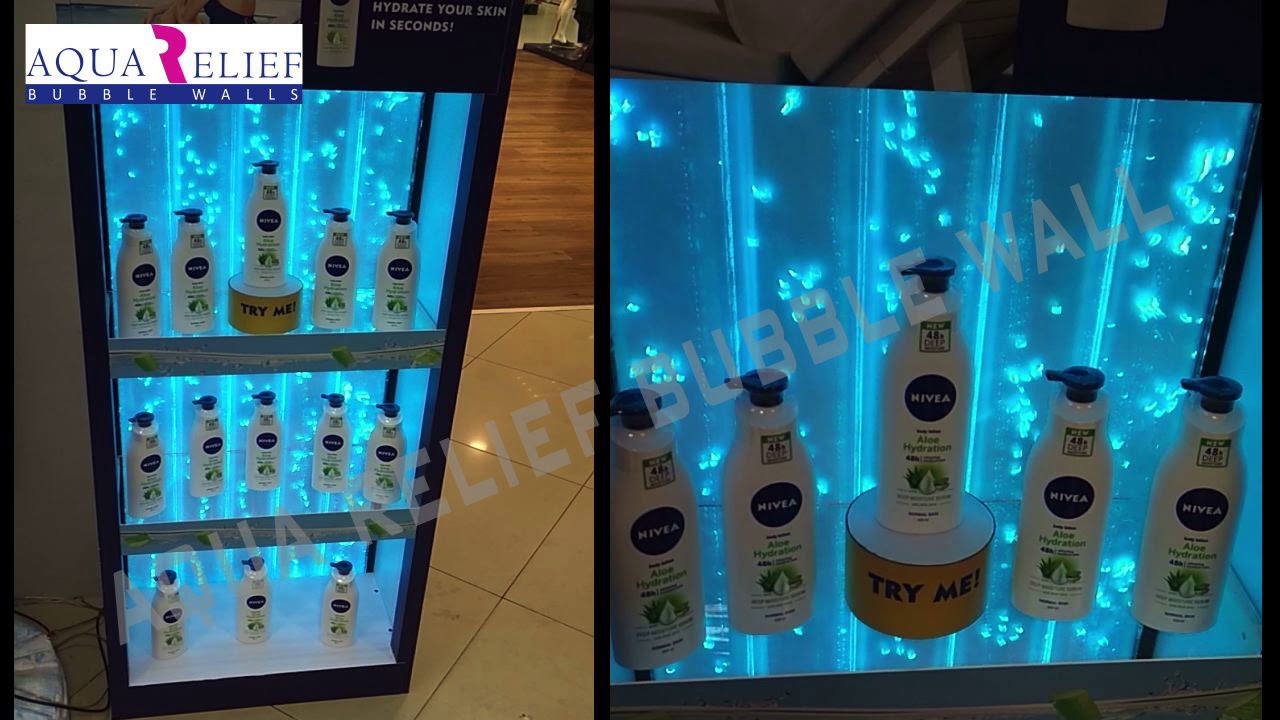 AquaRelief WAVE-X Bubble Wall  || NIVEA PRODUCT SHELVES