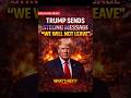 🚨Breaking News: Trump Sends Strong Message to Iran — “We Will Not Leave”