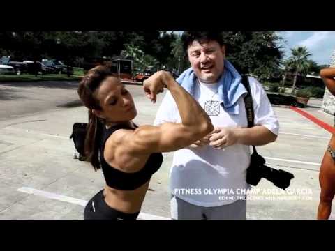 Fitness Olympia Champion Adela Garcia Flexes Her G...