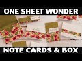 Stamping Jill -One Sheet Wonder Note Cards & Box Gift Idea