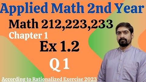 DAE Math 212, 223, 233 Exercise 1.2 - Question 1 Solution |Evaluate Limits of Functions