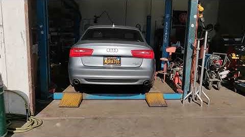 Audi A6 C7 3.0T supercharged muffler delete