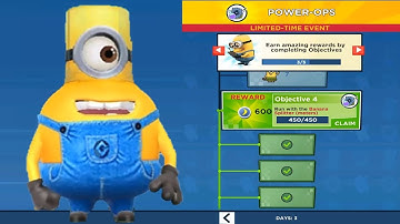 Jelly Jar Minion rush Power-OPS LIMITED-TIME EVENT gameplay walkthrough iOs / android