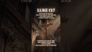 No fruit in 3 years—cut it down! | Repent & bear fruit! #jesus #pray #god #love #shorts
