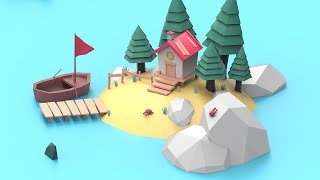 3D Modeling: Sculpt a Low Poly Scene (beginner) | Freepik course trailer_ENG