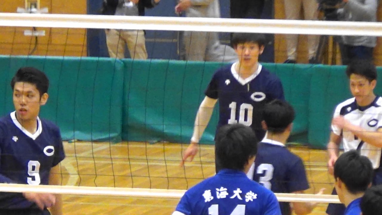 石川祐希 大竹壱青 全日本インカレ2016決勝 中央vs東海 2セット目 Japan volleyball