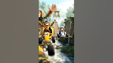 Epic Monkey vs Monkey Racing in Jungle Adventure met Broken Bridge Deel 6 #epicrace