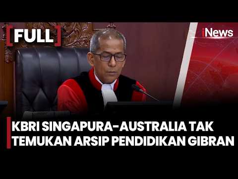[FULL] KBRI Singapura dan Australia Tak Punya Arsip Dokumen Pendidikan Gibran | iNews Room 2/10