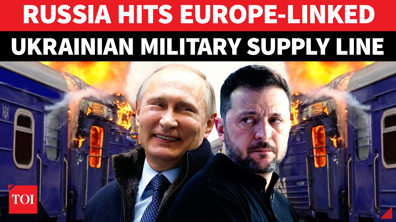 Russia BOMBARDS European Military Supply Line To Ukraine; Rail Hub Devastated In New Assault
