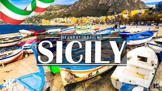 Beautiful Sicily 4K • Relaxing Italian Music, Instrumental Romantic • Video 4K UltraHD