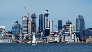 Auckland Harbour Labour Monday Morning 4K