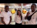 WHO LOOKS BETTER ? 🤔😍 PT 1 | PUBLIC INTERVIEW ( Twin Edition )