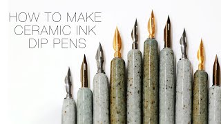 How to Make a Ceramic Ink Dip Pen on the Potter's Wheel