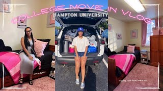 COLLEGE MOVE IN DAY | Hampton University (Kennedy Hall) | Freshman Year | HBCU