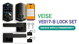 Information REVIEW (2026): Veise VE017-B Fingerprint Smart Lock with Lever Handles. Features Guide