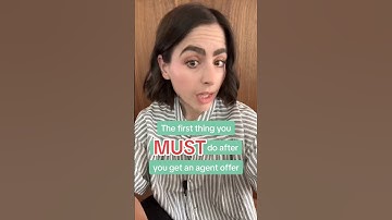 If you get a literary agent offer for your book - here