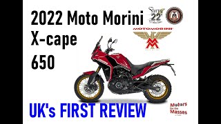 2022 Moto Morini XCape 650 UK's FIRST REVIEW